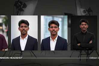 create a professional linkedin headshot