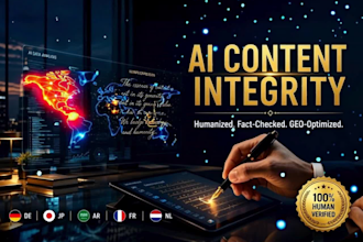 humanize ai content fact check and optimize b2b blogs for GEO and SEO authority