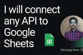 connect any API to google sheets