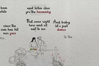 create genuine hand drawn lyric video