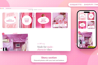 design and develop a custom shopify store