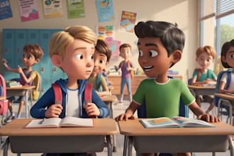 create 2d 3d ai cartoon animation ai kids storytelling, rhymes, and music videos