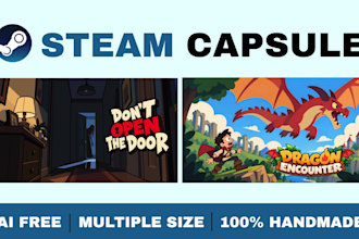 custom steam capsule art for your indie game