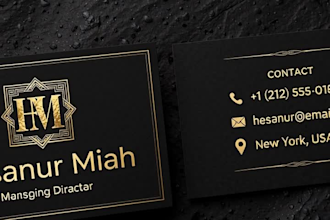 design luxury premium business card for corporate brand identity