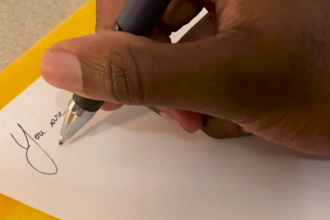 write your text by hand with care and attention, creating a personal and