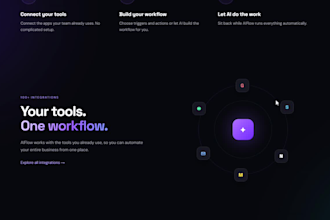 design a modern ai saas startup website landing page