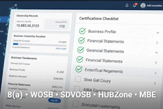 get your cage code and file your sba 8a, wosb, sdvosb and hubzone application