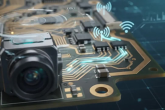 design drone fpv camera pcb with rf video transmission, power management and hdi