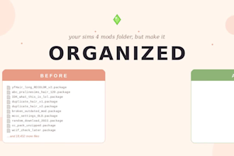 organize and clean your sims 4 cc and mods folder