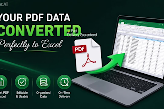 convert PDF files into editable excel spreadsheets