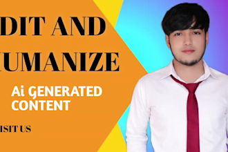 humanize ai content, rewrite and edit ai generated text