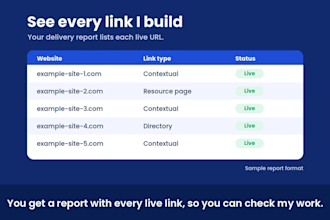 do white hat manual link building for SEO