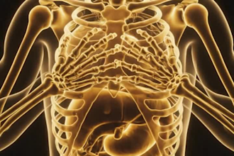 create dr data style ai skeleton animation short video