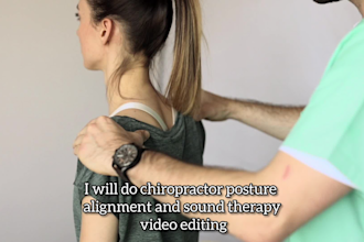 chiropractor  alignment and sound therapy video editing