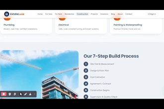 business website development as a full stack web developer