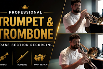 record professional trumpet and trombone brass section tracks