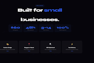 design a custom website demo for you before you pay