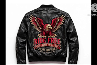 convert logo to embroidery digitizing dst pes for  jacket cap