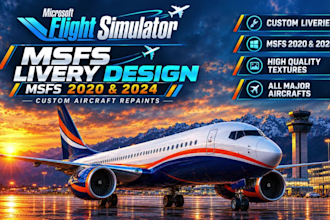 create custom msfs 2024 and 2020 aircraft liveries for x plane pmdg and fenixsim