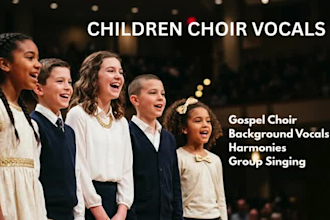 produce children choir vocals kids choir and gospel backing vocals