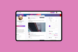 design a professional saas web app UI UX in figma