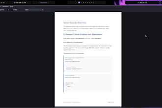 perform a professional manual web pentest and security audit