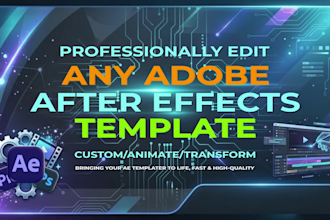 professionally edit any adobe after effects template