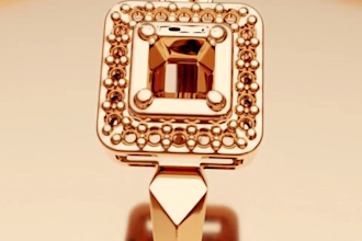 create 3d jewelry cad modelling 3d rendering jewelry card ring design 3dprinting