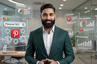 be your pinterest marketing manager for SEO pins and boards