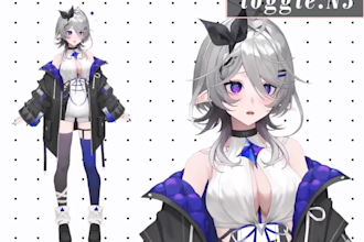 design and rig live 2d vtuber model in vtuber studio