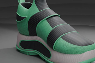 create custom 3d shoe modeling, sneaker design and footwear for 3d printing