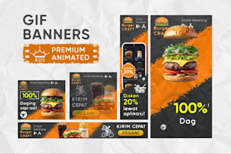 design gif ads and premium animated web banners