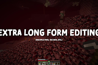 edit your long form minecraft video