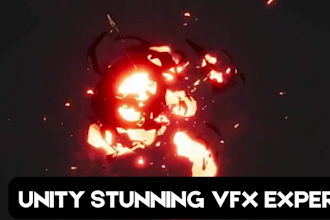 create professional unity vfx, shader graph, vfx graph, and custom game shaders