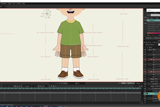 rig 180 character turnaround in moho pro custom 2d animation rigging