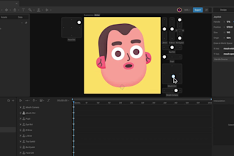 create interactive rive character and game UI animation