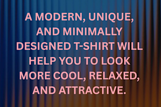 create a unique and professional custom tshirt design