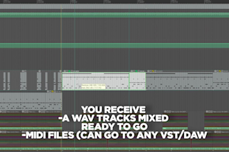 create drum midi tracks for your song  emo screamo midwest hardcore punk etc