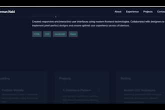 build a responsive and modern website using HTML CSS js
