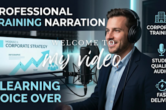 record training narration voice over for elearning and corporate videos