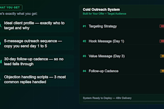 build you a cold outreach system that gets replies