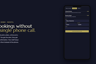 design a restaurant website with online ordering and table booking