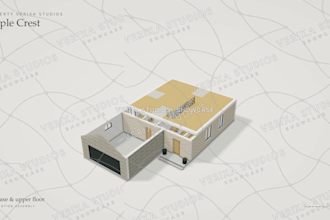 create a 3d architectural assembly animation of your building model