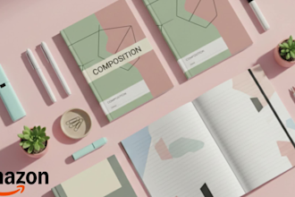 design KDP notebook covers and interiors for amazon