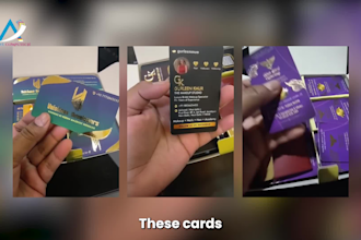 print premium business cards with spot uv gold foil velvet finish