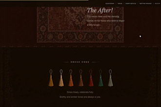 create a stunning animated wedding website with scroll and parallax effects