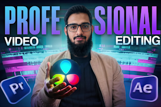 professionally edit youtube explainer videos travel vlogs and podcasts