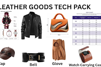 l do leather goods jacket tech pack, belt, hat, leather shoes leather harness