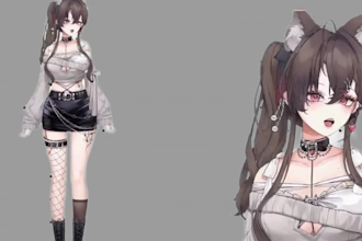 design a custom vtuber avatar, pngtuber, streamer character live 2d rigging