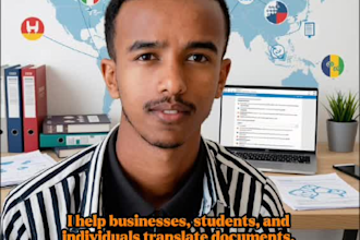 translate english, amharic, and afaan oromo professionally